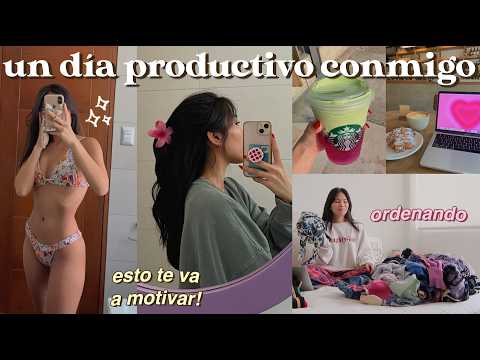 UN DÍA PRODUCTIVO CONMIGO *mira esto si necesitas motivación* hábitos saludables y más!