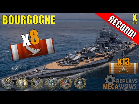 Bourgogne 8 Kills & 286k Damage | World of Warships Gameplay