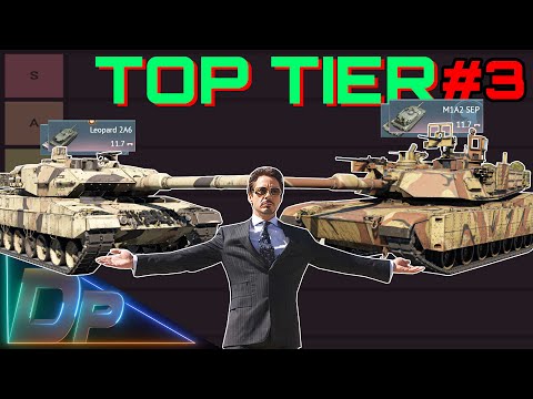 TOP TIER TANKS TIER LIST  (3/3) // War Thunder