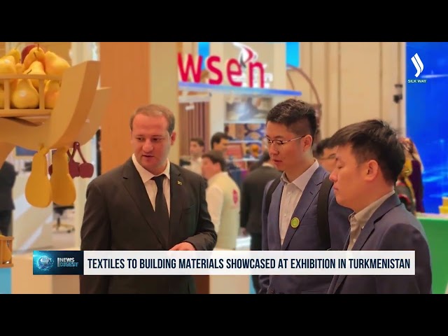 Түркмөнстандагы көргөзмөдө текстилден баштап курулуш материалдарына чейин тааныштырылды
