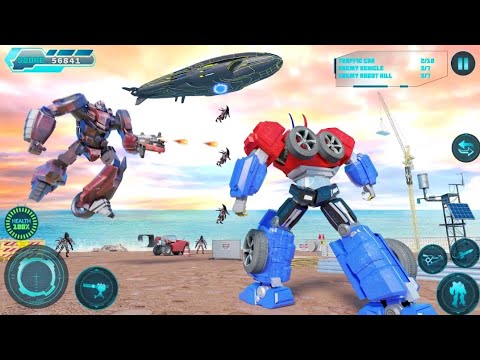 Bumblebee multiple Transformation jet robot car game 2022||part 2|| - android gameplay