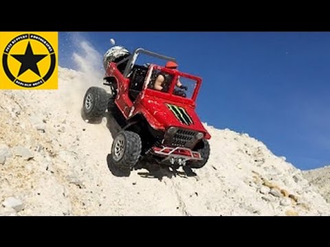 BRUDER RC Conversion JEEP 1000Hp! Outdoor Test MOTORSTORM Racer Bruder 02540 Conversion
