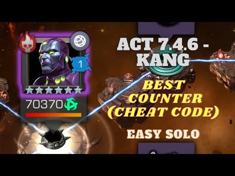 Act 7.4.6 Kang Boss fight | Easiest solo | Best counter (cheat code) | Marvels Contest of Champions