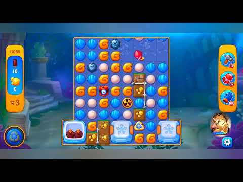 фишдом 2023  #  11065 уровень - прохождение без бустеров # Fishdom,   11065  level - no Boosters.