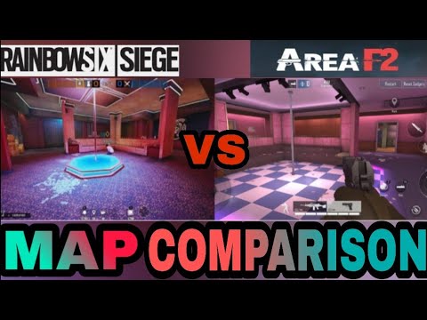 RAINBOW SIX SIEGE VS AREA F2 MAP COMPARISON