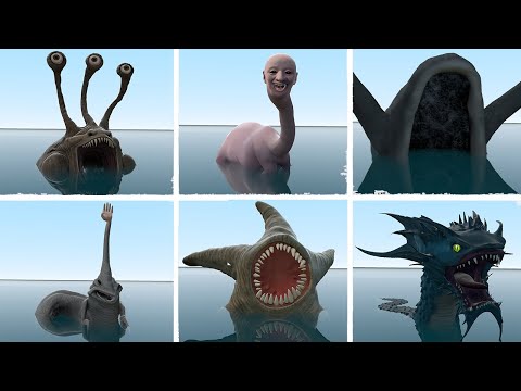 WHICH GIANT SEA CREATURE MONSTER IS STRONGEST In Garry's Mod?!