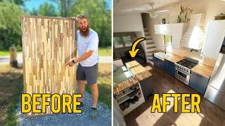 How We Got Huge Counter Space in Our Tiny Home (For Cheap)