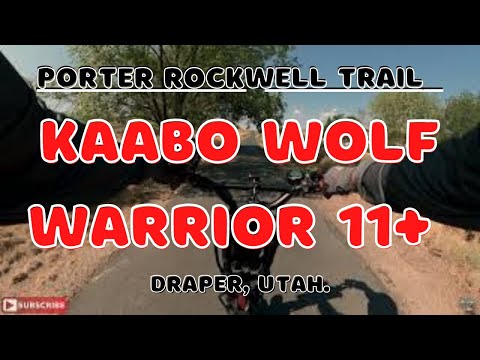 Kaabo Wolf Warrior 11+ Ride, Porter Rockwell Trail, Draper, Utah.