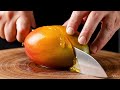 ASMR Juiciest Mango Slicing Deeply Satisfying Wet Sounds