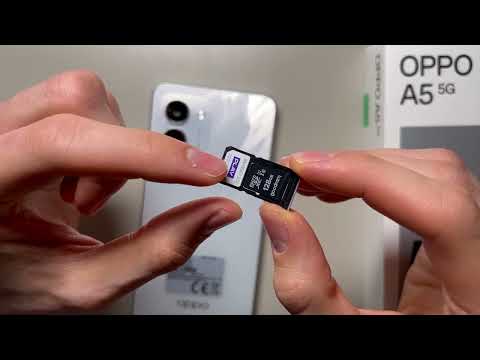 OPPO A5 5G: How to Insert SD Card
