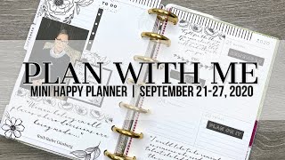Plan with Me | Mini Happy Planner | September 21-27, 2020