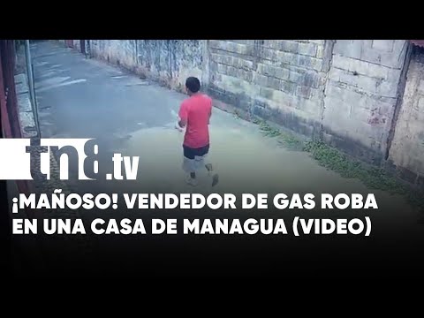 Puras mañas: Vendedor de gas roba tablet en Larreynaga, Managua (VIDEO) - Nicaragua