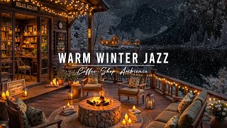 Download lagu Smooth Jazz Instrumental Music & Fireplace Sounds ⛄Warm Winter Jazz Music at Lakeside Porch Ambience mp3