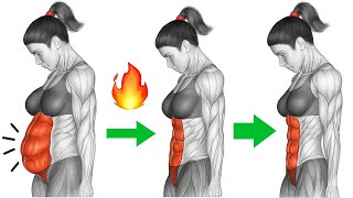 30-Min Standing Workout to Burn Hanging Belly Fat Fast | Lose Flabby Stomach & Slim Waist in 1 Week
