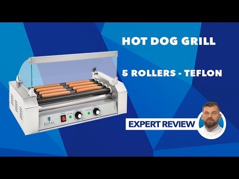 video - Hot Dog Grill - 5 rollers - Teflon