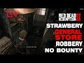 Red Dead Redemption 2 Strawberry General Store Robbery - No Bounty
