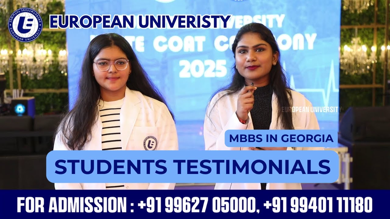 Students Testimonial at White Coat Ceremony 2025 | Deepavarshini & Evelyn Joyce | MBBS in Georgia