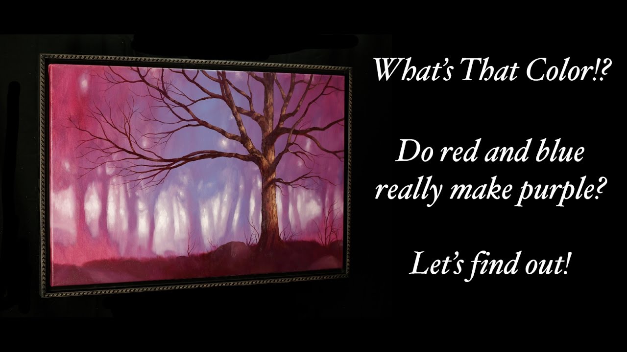 What's That Color? How to mix purple?  Painting Tips and Tricks with Tim Gagnon