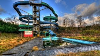 Going down an Abandoned waterslide! Caught by Owner