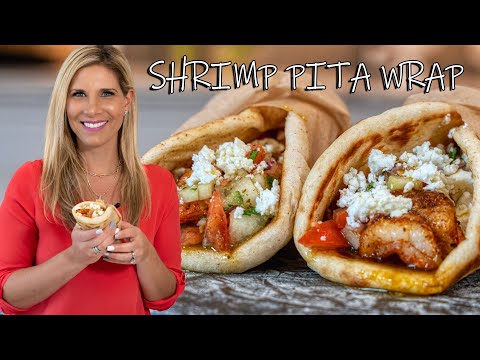 Nikki's Incredibly Tasty Shrimp Pita Wrap