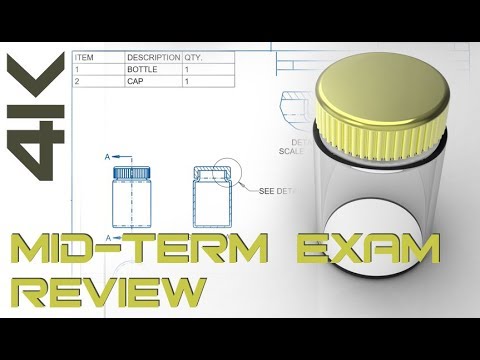 Creo Parametric 4.0 Accelerated Learning Tutorial & MID-TERM REVIEW