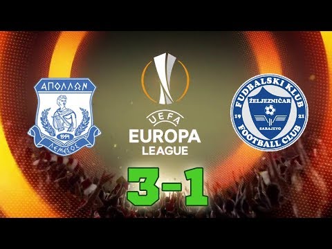 APOLLON LIMASSOL VS ZELJEZNICAR FC UEFA EUROPA LEAGUE QUALIFICATION HIGHLIGHTS & GOALS - 2ND MATCH
