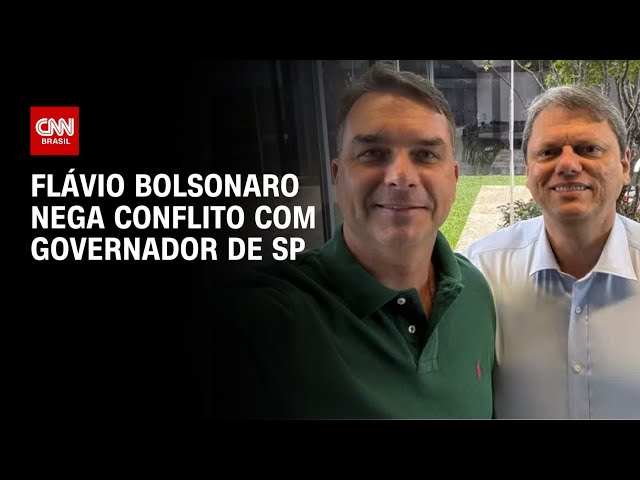 Flávio Bolsonaro reafirma aliança com Tarcísio e descarta conflito | CNN 360°