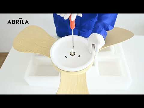 Vídeo de Solido Ventilador de Techo LED DC Blanco Fabrilamp / Abrila