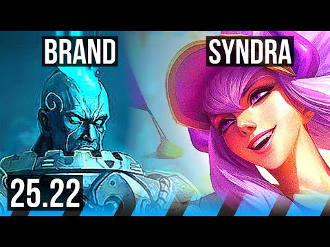 BRAND vs SYNDRA (MID) | 51k DMG, Legendary | KR Master | 25.22