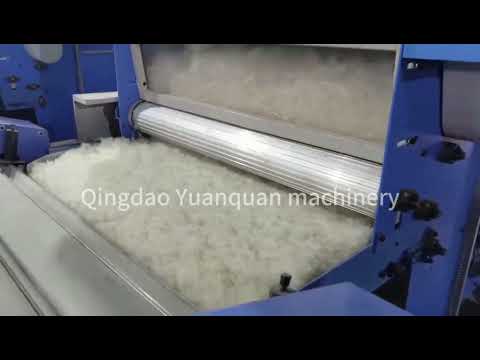 , title : 'Sheep wool processing production Line Working Video'