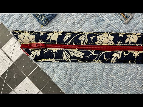 Sewing Thick Fabric on a Bernette b79 Zipper Foot | Oblique Cut Tutorial