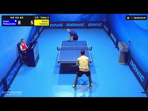 14:05 Artem Maksymenko  - Ruslan Lazebnyi 30.07.2023 TT Euro.Cup Ukraine Professional. TABLE 3