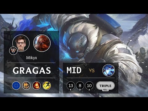 Gragas Mid vs Xerath - EUW Challenger Patch 9.23