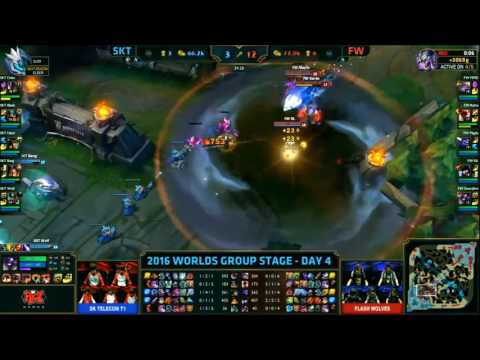 Flash Wolves Maple vs SKT T1 Faker - Aurelion Sol Stun - League of Legends World Championship 2016