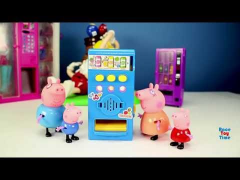 Minnie Mouse Peppa Pig Vending Machine Toy Set For Kids Video