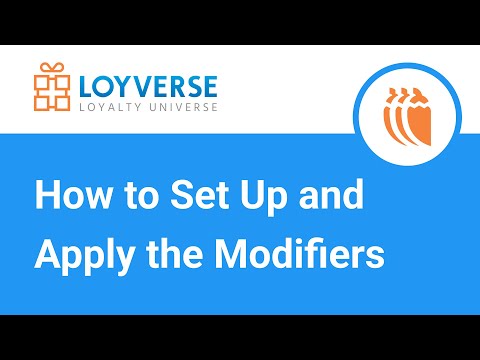 How to Set Up and Apply the Modifiers
