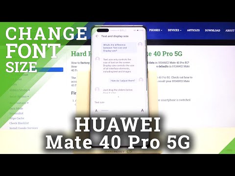 How to Change Font Size in HUAWEI Mate 40 Pro 5G – Customize Font