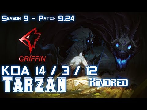 GRF Tarzan KINDRED vs REK'SAI Jungle - Patch 9.24 KR Ranked