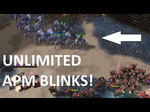 UNLIMITED APM BLINKS! - Starcraft 2 AI - LukaCore vs Raiden