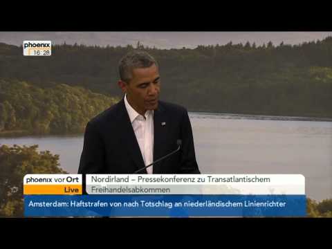 Pressekonferenz zum Auftakt des G-8-Gipfels am 17.06.2013