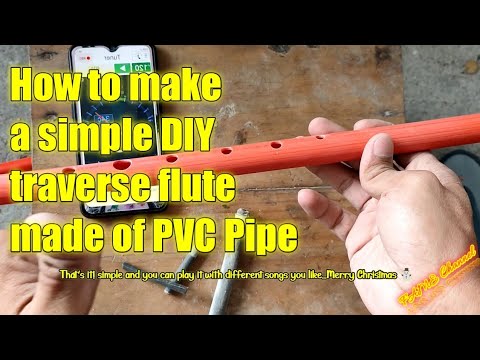 How to make a simple DIY traverse flute tutorial