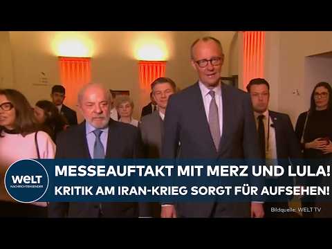 Video Thumbnail: HANNOVER: Merz und Lula da Silva eröffnen Industriemesse! Debatte über Handel, Energie und Krieg!