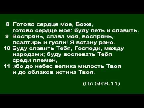 Tehilim 57:8- 11 (Псалом 56:8- 11 на иврите)