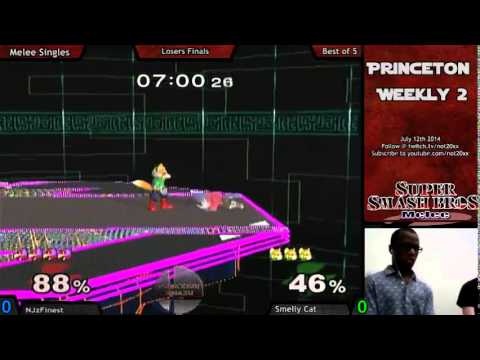 Princeton Weekly #2 - NJzFinest (Fox, Sheik) vs Smelly Cat (Fox, Falco, Marth) SSBM Losers Finals
