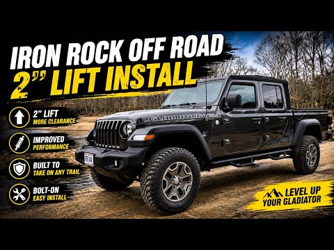 Jeep Gladiator Iron Rock Off Road 2" Lift Kit Install