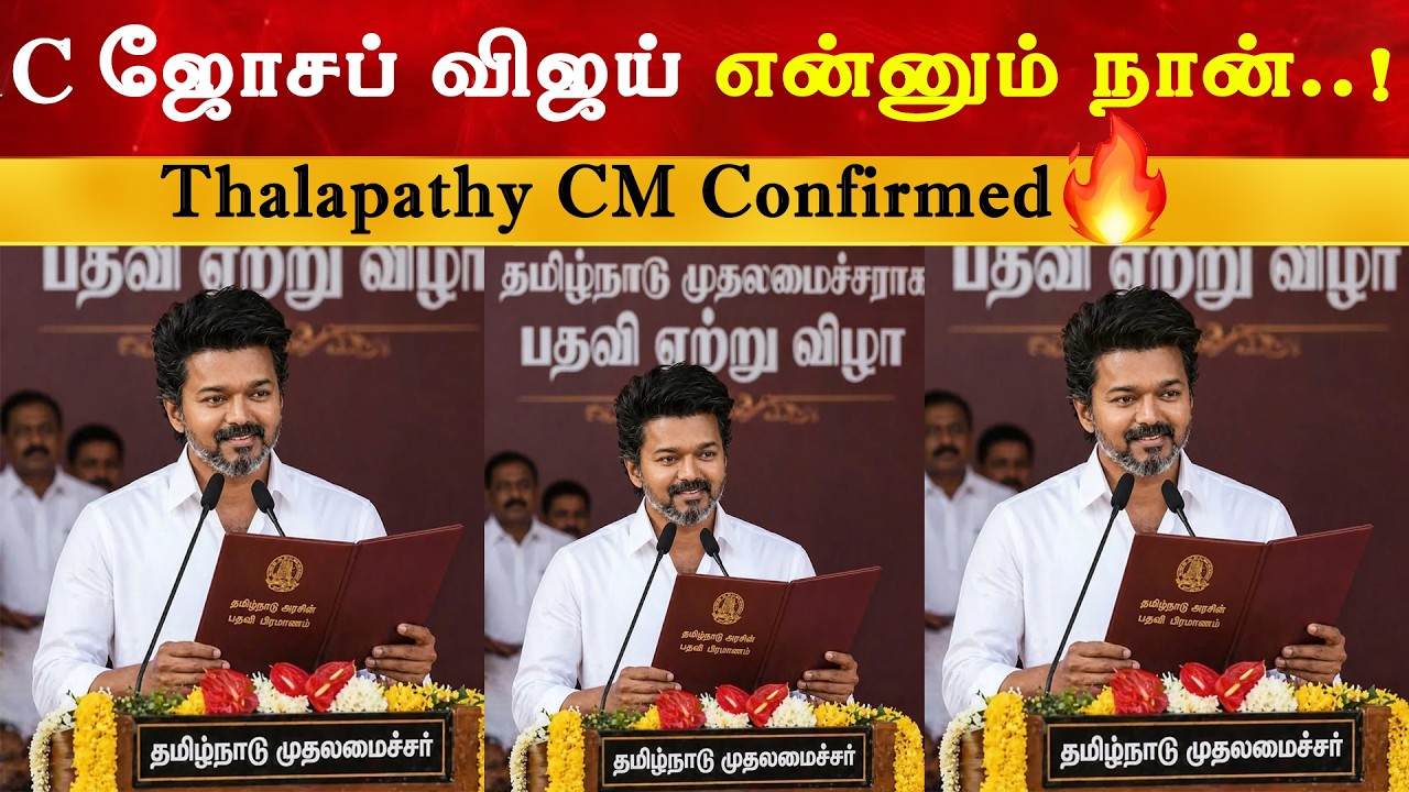 C Joseph Vijay எனும் நான் - Thalapathy CM Confirmed | TVK | ADMK DMK Alliance