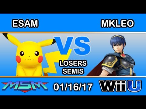 MSM 81 - PG | ESAM (Pikachu) Vs. Echo Fox | MkLeo (Marth) Losers Semis - Smash Wii U