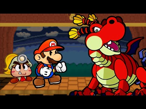 Battling Hooktail - Paper Mario TTYD Chapter 1