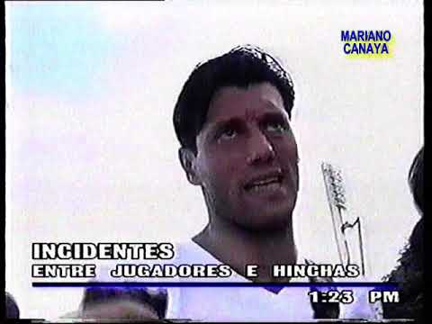 Incidentes luego del ABANDONO - R. Central 4 Newells 0 Ap 97
