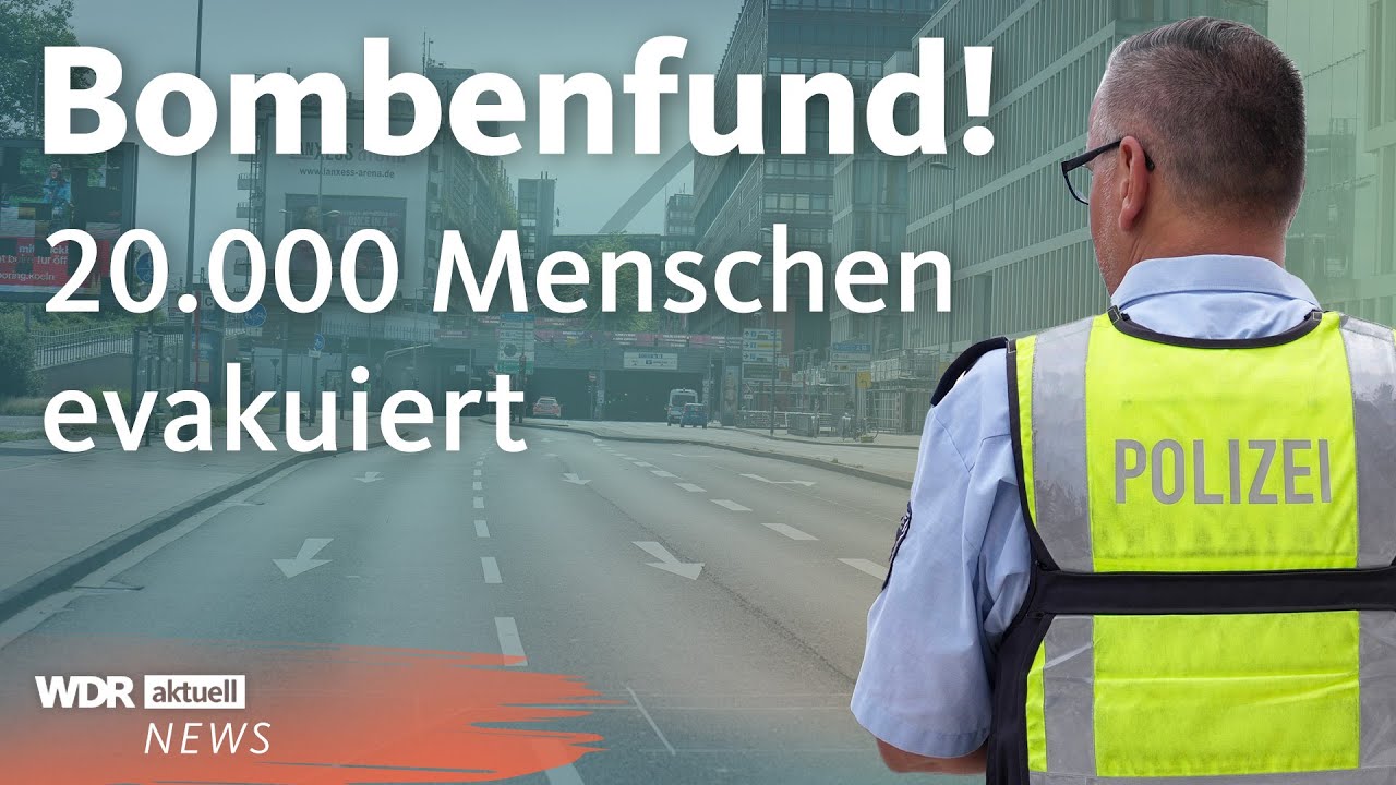 Bombenentschärfung: Kölner Innenstadt wie leergefegt | WDR Aktuelle Stunde
